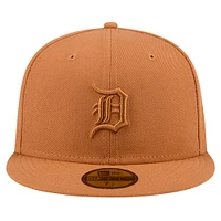 Casquette ajustée 59FIFTY marron des Detroit Tigers New Era pour hommes