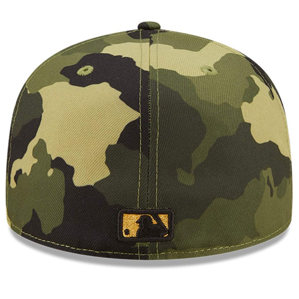 Men's New Era Camo Detroit Tigers 2022 Armed Forces Day On-Field 59FIFTY Fitted Hat