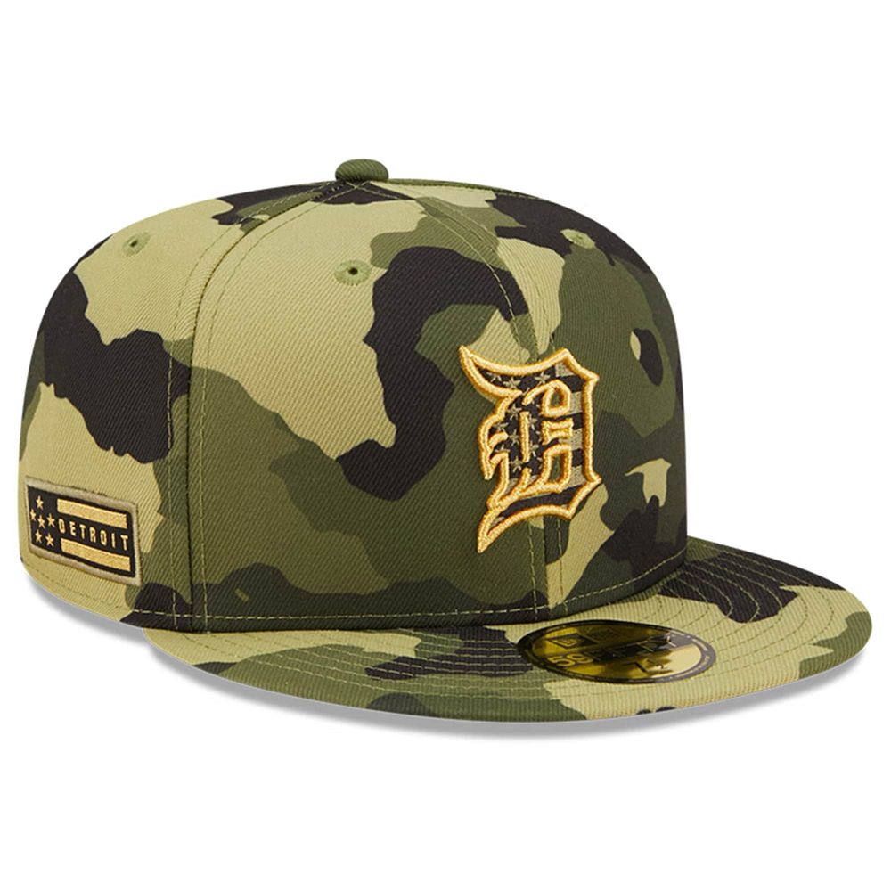 Men's New Era Black Detroit Tigers Side Patch 59FIFTY Fitted Hat