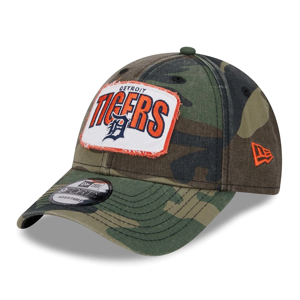 Men's New Era Camo Detroit Tigers Gameday 9FORTY Adjustable Hat