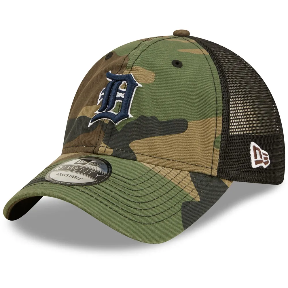 New Era Men's New Era Camo Detroit Tigers Trucker 9TWENTY Snapback Hat