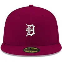 Casquette ajustée 59FIFTY pour homme avec logo Cardinal Detroit Tigers New Era, blanc