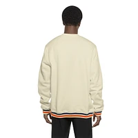 Men's New Era Cream Detroit Tigers Throwback Pullover Sweatshirt