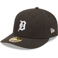 Men's New Era Detroit Tigers Black & White Low Profile 59FIFTY Fitted Hat
