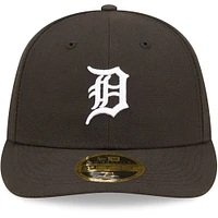 Men's New Era Detroit Tigers Black & White Low Profile 59FIFTY Fitted Hat
