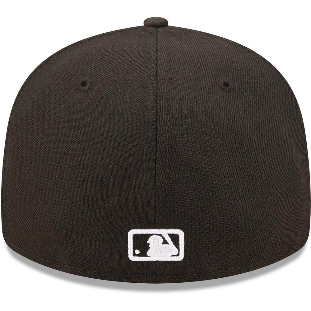 Men's New Era Detroit Tigers Black & White Low Profile 59FIFTY Fitted Hat