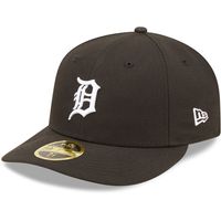 Men's New Era Detroit Tigers Black & White Low Profile 59FIFTY Fitted Hat