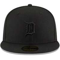 Casquette ajustée 59FIFTY des Detroit Tigers de New Era pour homme, noir sur