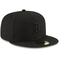 Casquette ajustée 59FIFTY des Detroit Tigers de New Era pour homme, noir sur