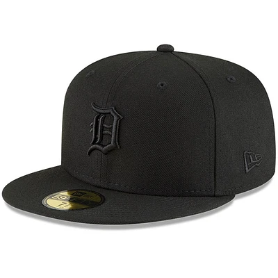 Casquette ajustée 59FIFTY des Detroit Tigers de New Era pour homme, noir sur