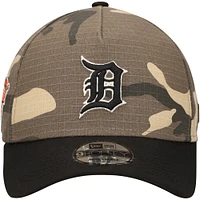 Men's New Era Detroit Tigers Camo Crown A-Frame 9FORTY Adjustable Hat