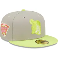 Men's Detroit Tigers New Era Pink Light Yellow Under Visor 59FIFTY Fitted  Hat
