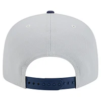 Casquette snapback 9FIFTY bicolore gris/bleu marine des Detroit Tigers de New Era pour homme