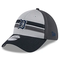 Men's New Era  Gray/Navy Detroit Tigers 2025 Batting Practice 39THIRTY Flex Hat