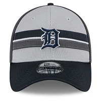 Men's New Era  Gray/Navy Detroit Tigers 2025 Batting Practice 39THIRTY Flex Hat