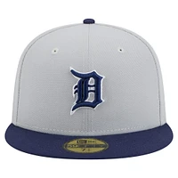 Men's New Era  Gray/Navy Detroit Tigers Colorpack Two-Tone 59FIFTY Fitted Hat