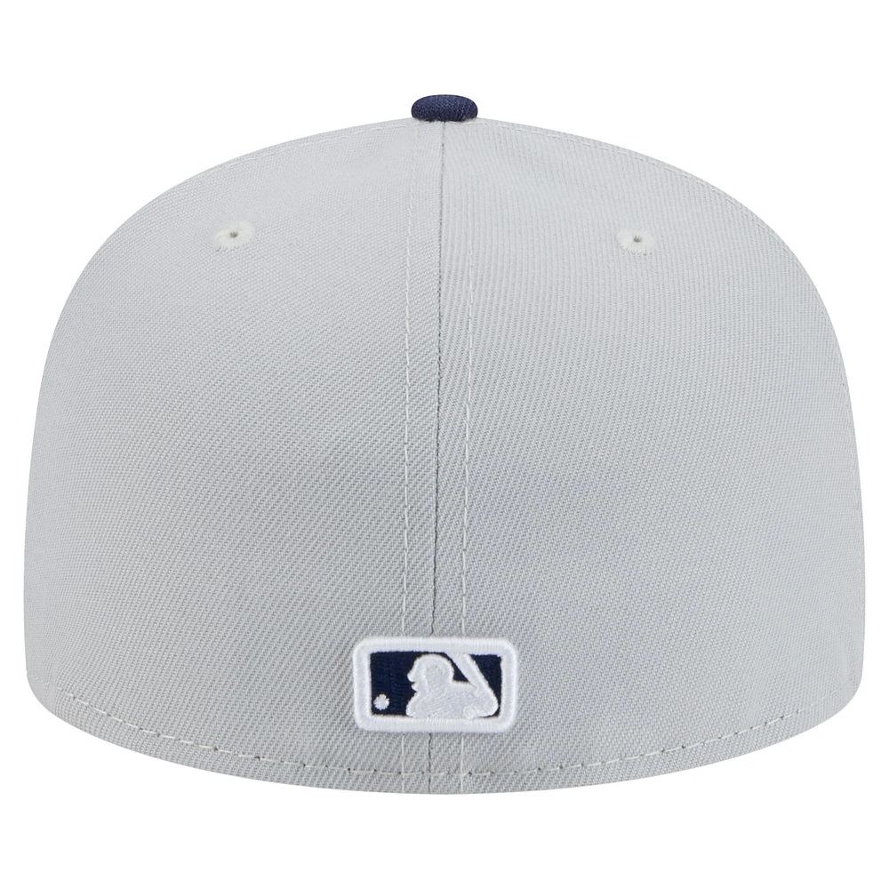 Men's New Era  Gray/Navy Detroit Tigers Colorpack Two-Tone 59FIFTY Fitted Hat