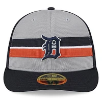 Men's New Era  Gray Detroit Tigers 2025 Batting Practice Low Profile 59FIFTY Fitted Hat