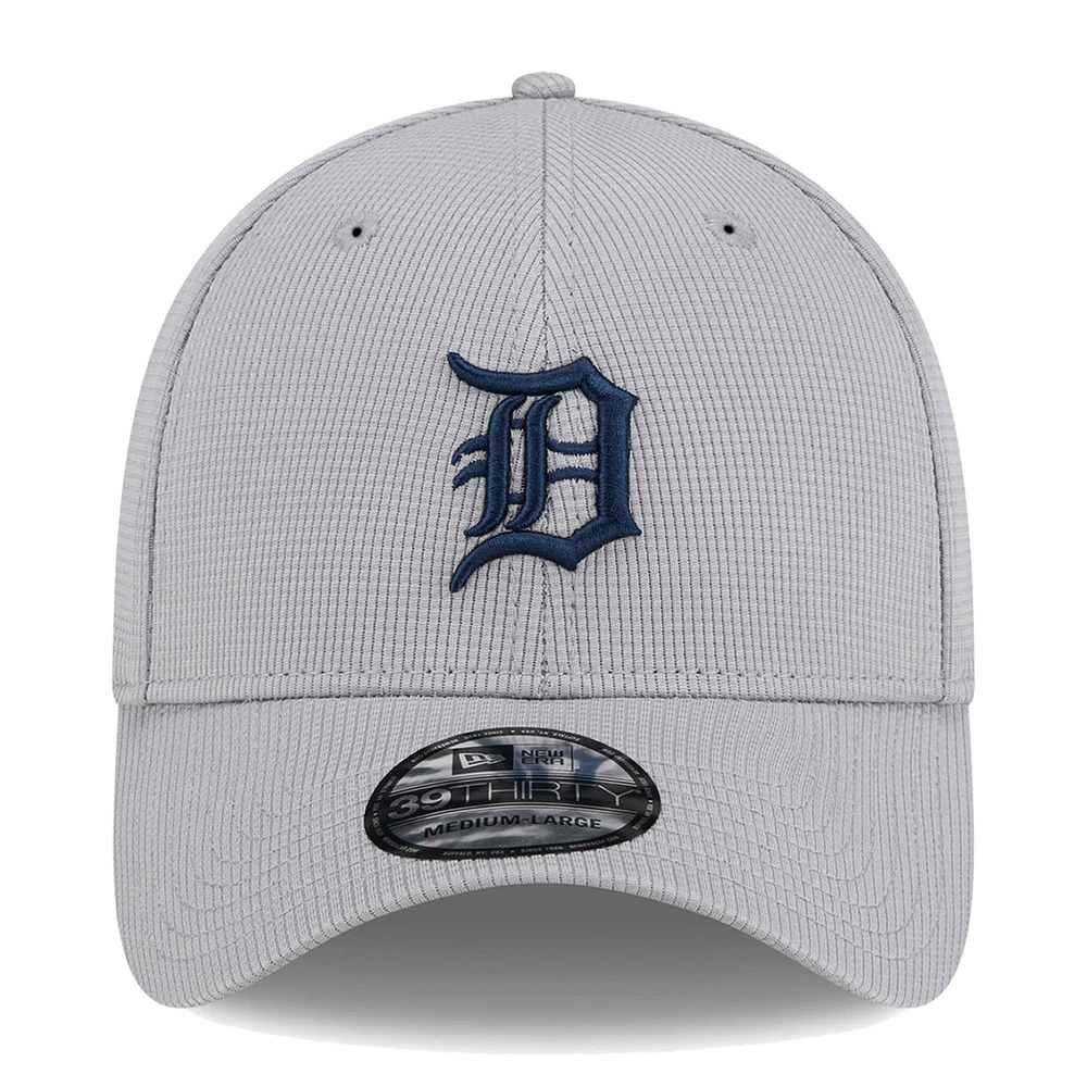 Casquette flexible Active Pivot 39THIRTY des Detroit Tigers New Era pour hommes, grise