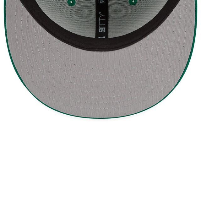 Men's New Era Kelly Green Detroit Tigers Logo White 59FIFTY Fitted Hat