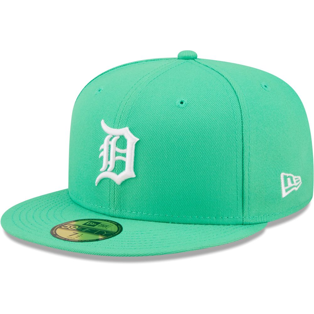 New Era Men's New Era Green Detroit Tigers Logo 59FIFTY Fitted Hat