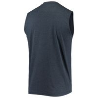 Men's New Era Heathered Navy Detroit Tigers Muscle Tank Top