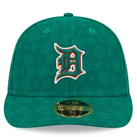 Casquette ajustée 59FIFTY à profil bas pour homme Detroit Tigers de New Era, vert Kelly