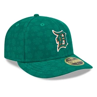 Casquette ajustée 59FIFTY à profil bas pour homme Detroit Tigers de New Era, vert Kelly