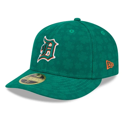 Casquette ajustée 59FIFTY à profil bas pour homme Detroit Tigers de New Era, vert Kelly