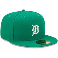 Men's New Era Kelly Green Detroit Tigers White Logo 59FIFTY Fitted Hat