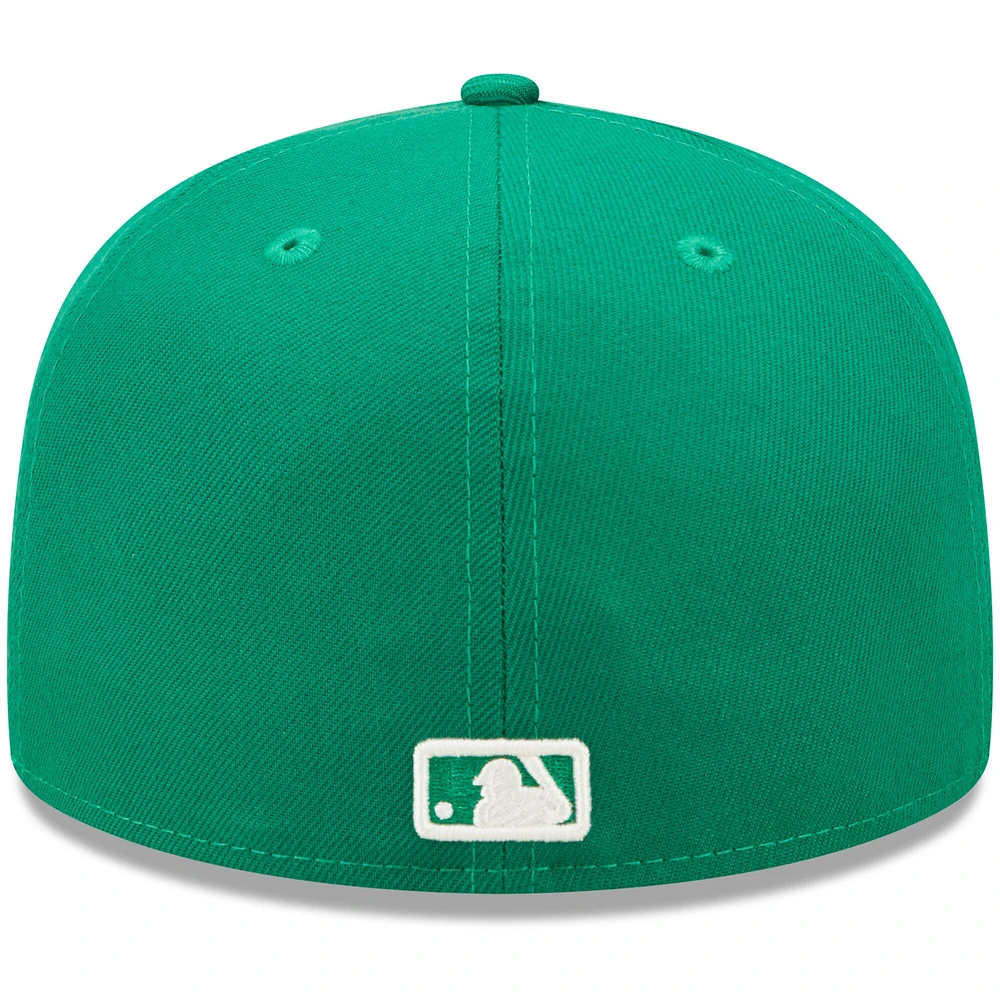 Men's New Era Kelly Green Detroit Tigers White Logo 59FIFTY Fitted Hat