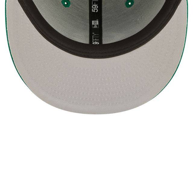Casquette ajustée 59FIFTY avec logo blanc des Detroit Tigers Kelly New Era pour homme