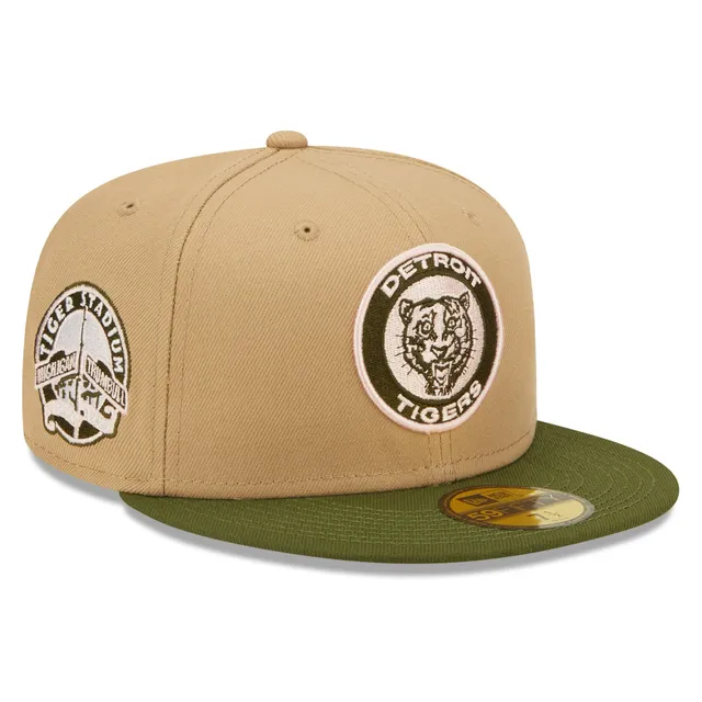 Detroit Tigers MLB Olive 9FIFTY Snapback Hat in Green/Olive by New Era