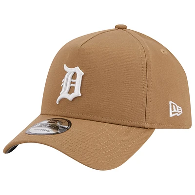 Casquette réglable kaki Detroit Tigers A-Frame 9FORTY New Era pour hommes