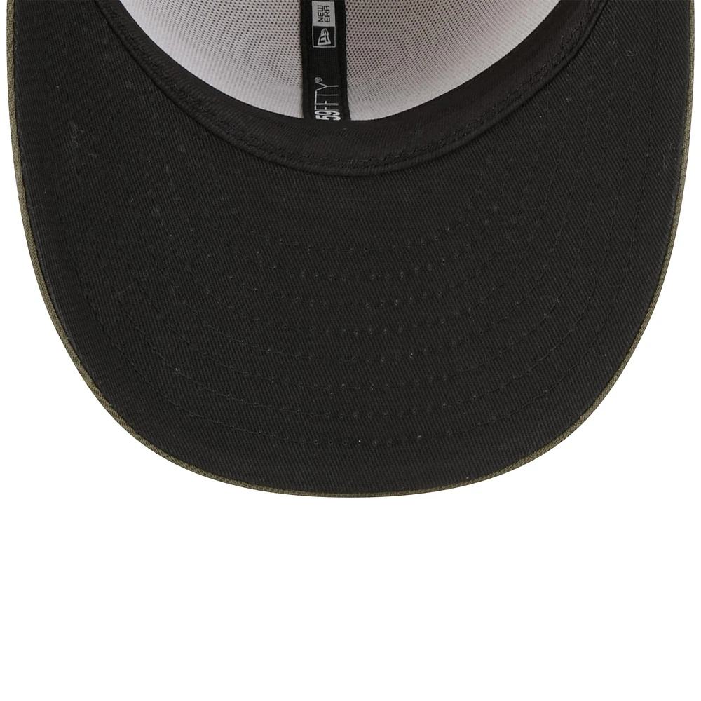 Men's New Era Light Beige/Olive Detroit Tigers 2025 Armed Forces Day 59FIFTY Fitted Hat