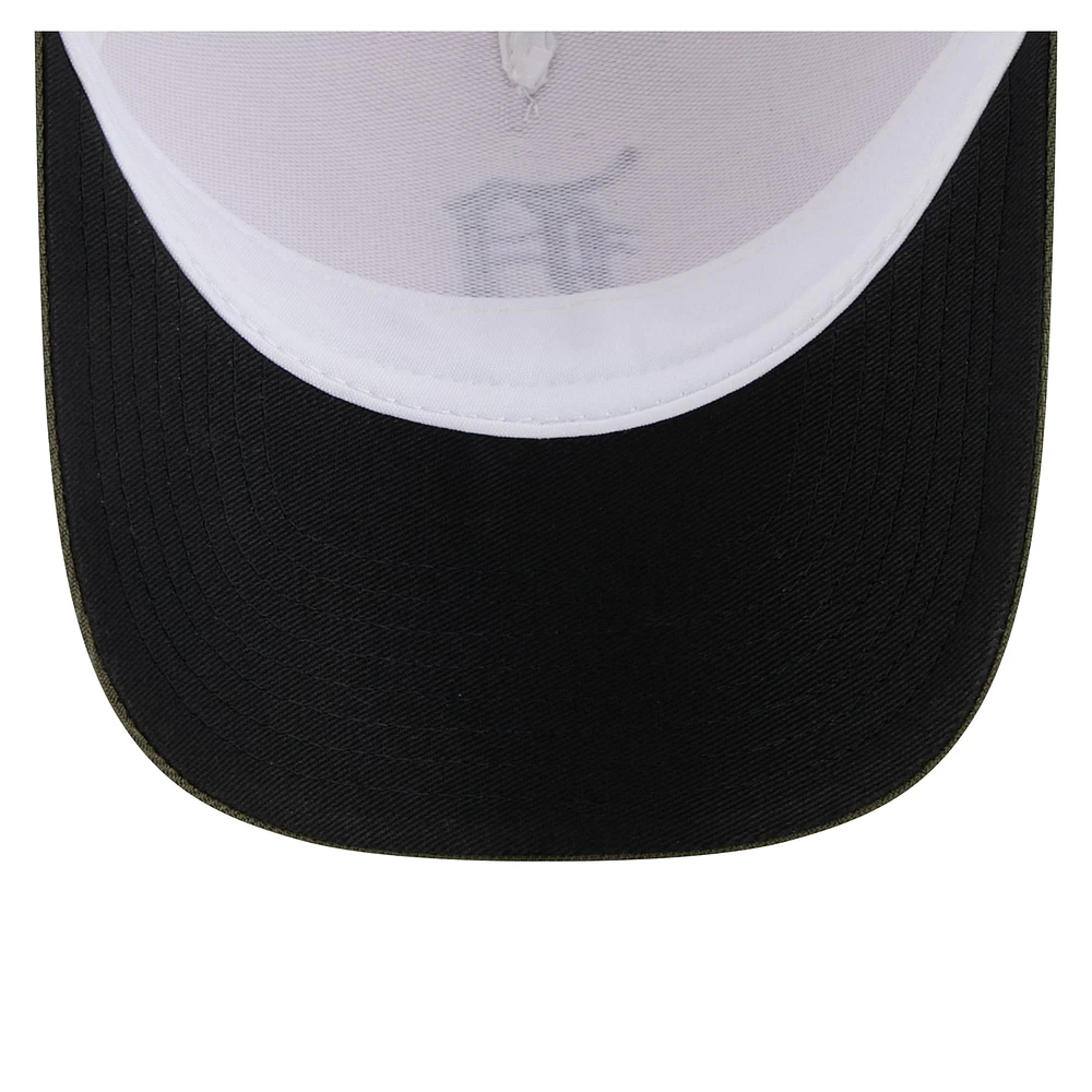 Men's New Era Light Beige/Olive Detroit Tigers 2025 Armed Forces Day 9FORTY M-Crown A-Frame Adjustable Hat