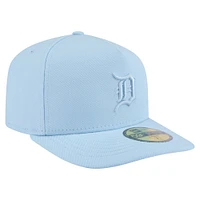Men's New Era  Light Blue Detroit Tigers Color Pack A-Frame 59FIFTY Fitted Hat