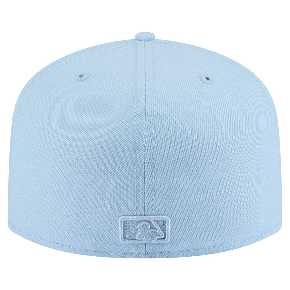 Men's New Era  Light Blue Detroit Tigers Color Pack A-Frame 59FIFTY Fitted Hat
