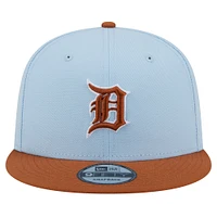 Men's New Era Light Blue Detroit Tigers Spring Color Two-Tone 9FIFTY Snapback Hat