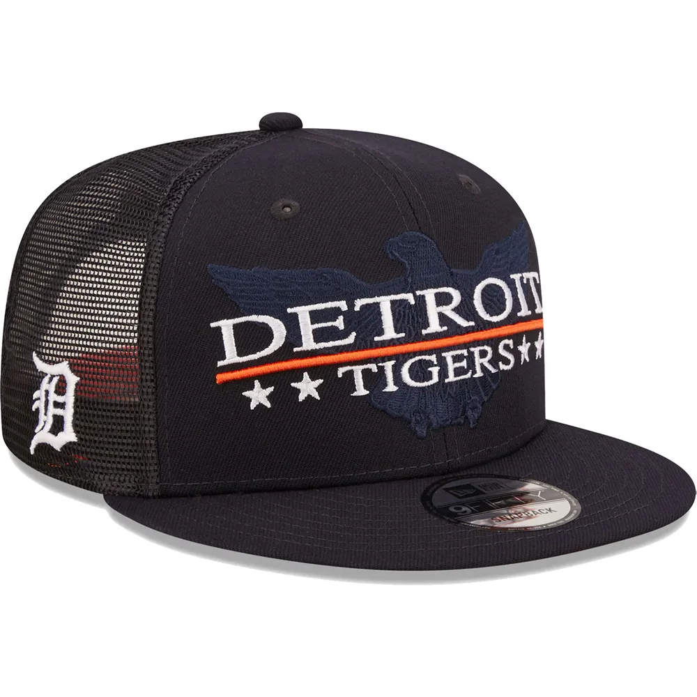 Lids Detroit Tigers New Era Patriot Trucker 9FIFTY Snapback Hat -  Navy/Black