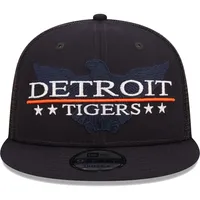 Casquette Snapback 9FIFTY Patriot Trucker des Detroit Tigers New Era bleu marine/noir pour homme