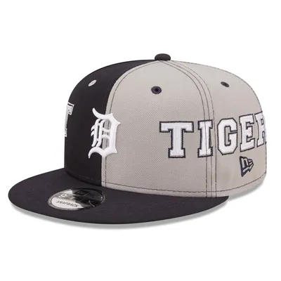 Detroit Tigers New Era Team Split 9FIFTY Snapback Hat - Navy/Gray