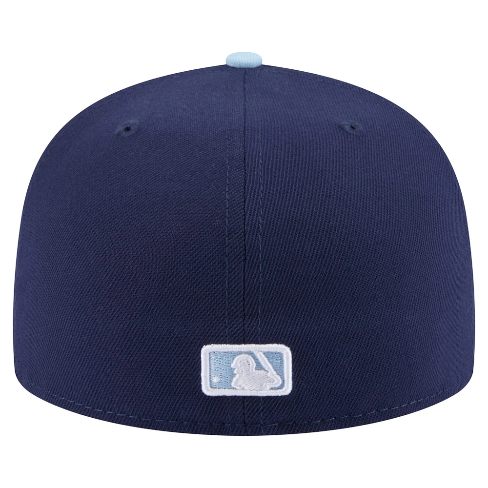 Casquette ajustée 59FIFTY bicolore bleu marine/bleu clair pour homme New Era Detroit Tigers