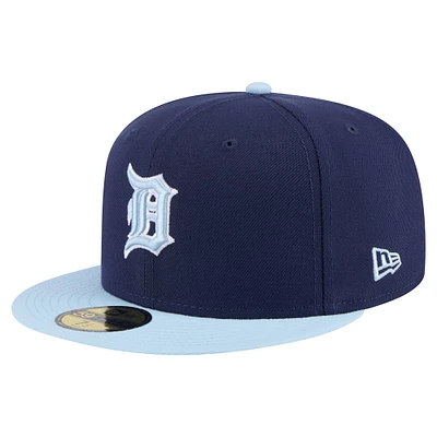 Casquette ajustée 59FIFTY bicolore bleu marine/bleu clair pour homme New Era Detroit Tigers