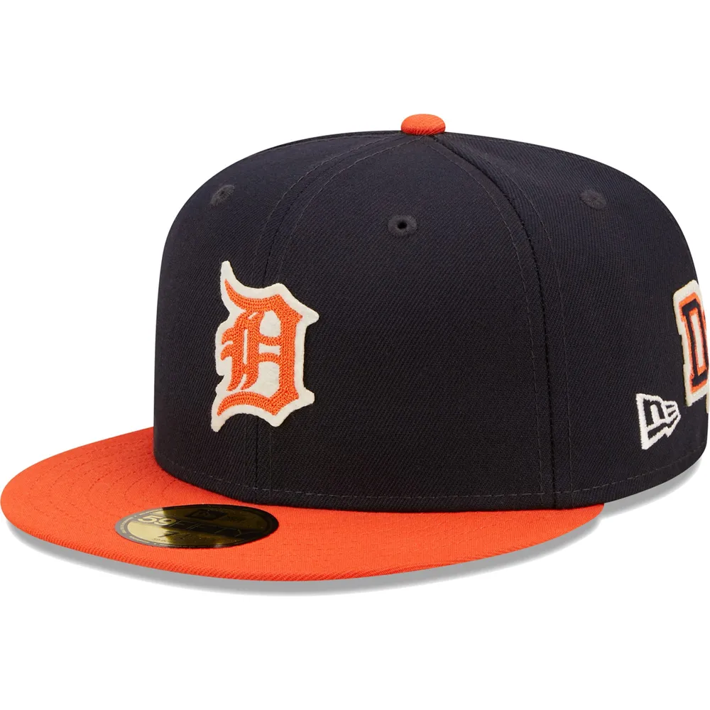 Detroit Tigers Washed Orange Men's Fitted Cap