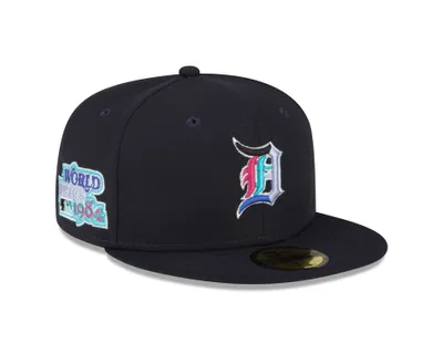 Men's New Era White/Pink Detroit Tigers Flamingo 59FIFTY Fitted Hat