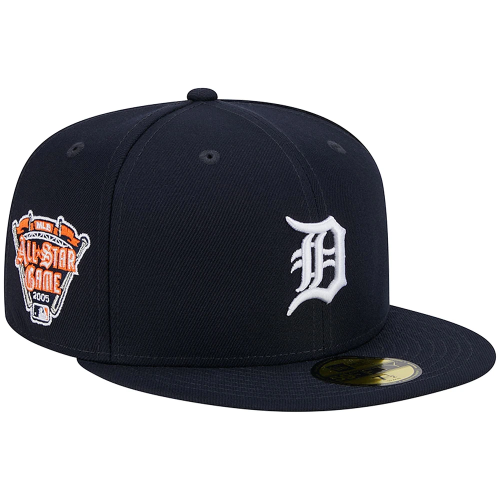 Men's New Era Navy Detroit Tigers  2005 All Star Game Team Color 59FIFTY Fitted Hat