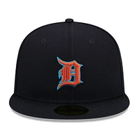 Casquette ajustée 59FIFTY pour homme Detroit Tigers 2023 MLB Father's Day On-Field bleu marine New Era