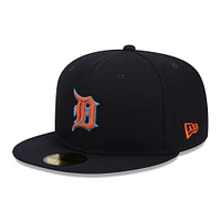 Casquette ajustée 59FIFTY pour homme Detroit Tigers 2023 MLB Father's Day On-Field bleu marine New Era