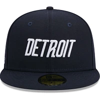 Men's New Era  Navy Detroit Tigers 2024 City Connect 59FIFTY Fitted Hat